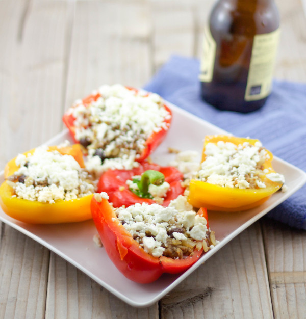 Greek stuffed bell peppers