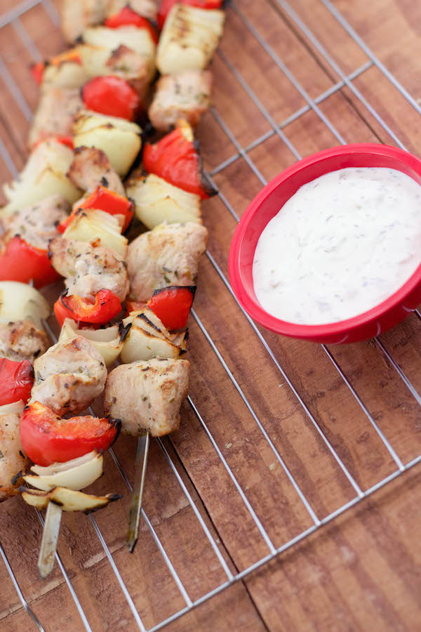 Pork Souvlaki With Tzatziki | Lemon & Olives | Greek Food & Culture Blog