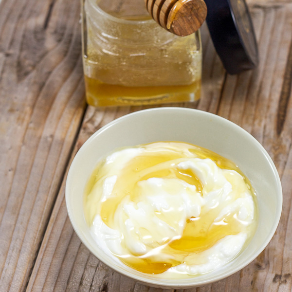 Greek yogurt with honey