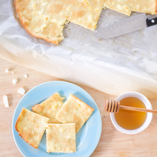 Greek feta cheese pancake