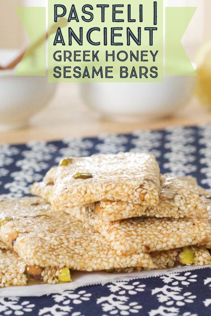 Greek Sesame Bars | Make the worlds first energy bar. Eat what the Ancient Greeks would have. It's as simple as honey and sesame seeds 
