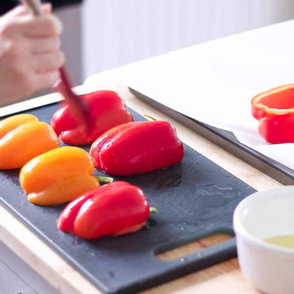 peppers with goat cheese