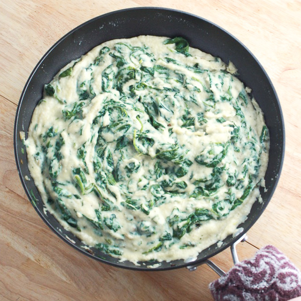 greek creamed spinach