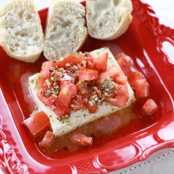 Baked Feta With Tomatoes | feta psiti - tomatoes plus feta equals deliciousness!