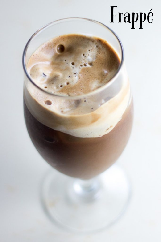 Greek Frappe | The delicious Greek iced coffee drink sound during the summer. Learn to make the frappe!