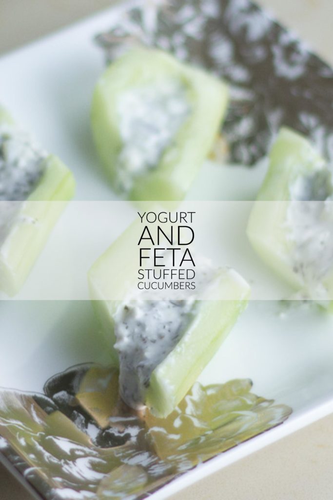 Stuffed Cucumbers With Feta and Greek Yogurt | Lemon & Olives ...