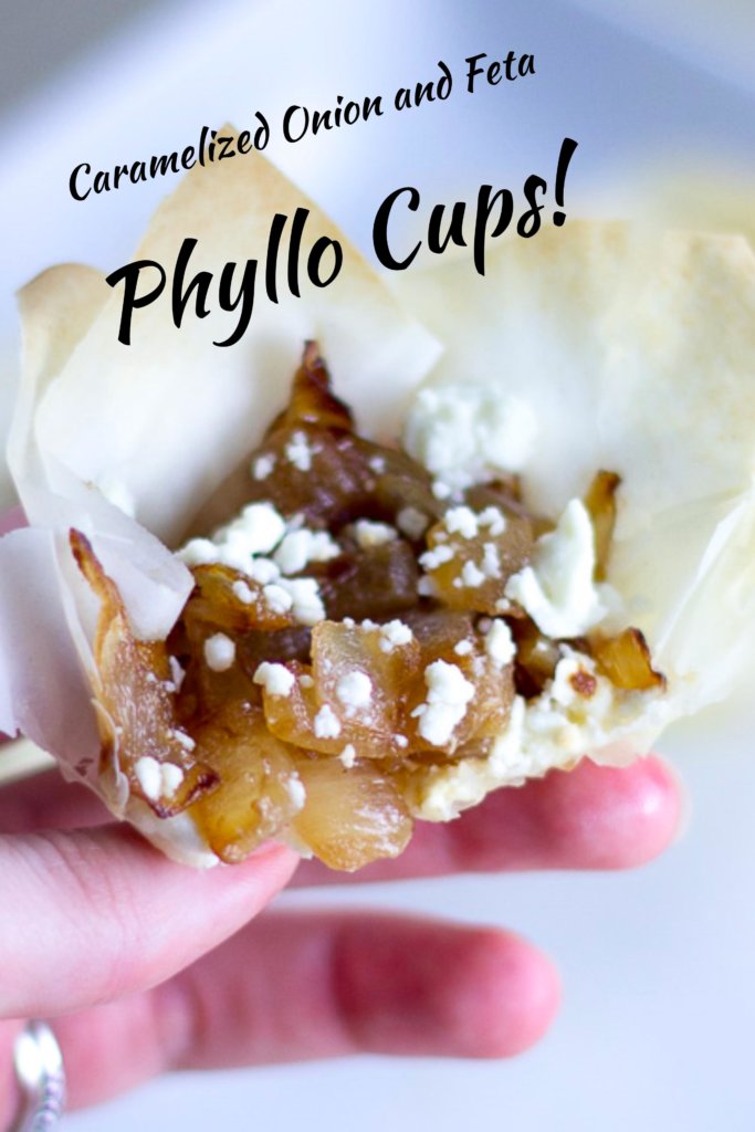 Greek Feta Dip Phyllo Cups - A Tasty Vegetarian Appetizer!